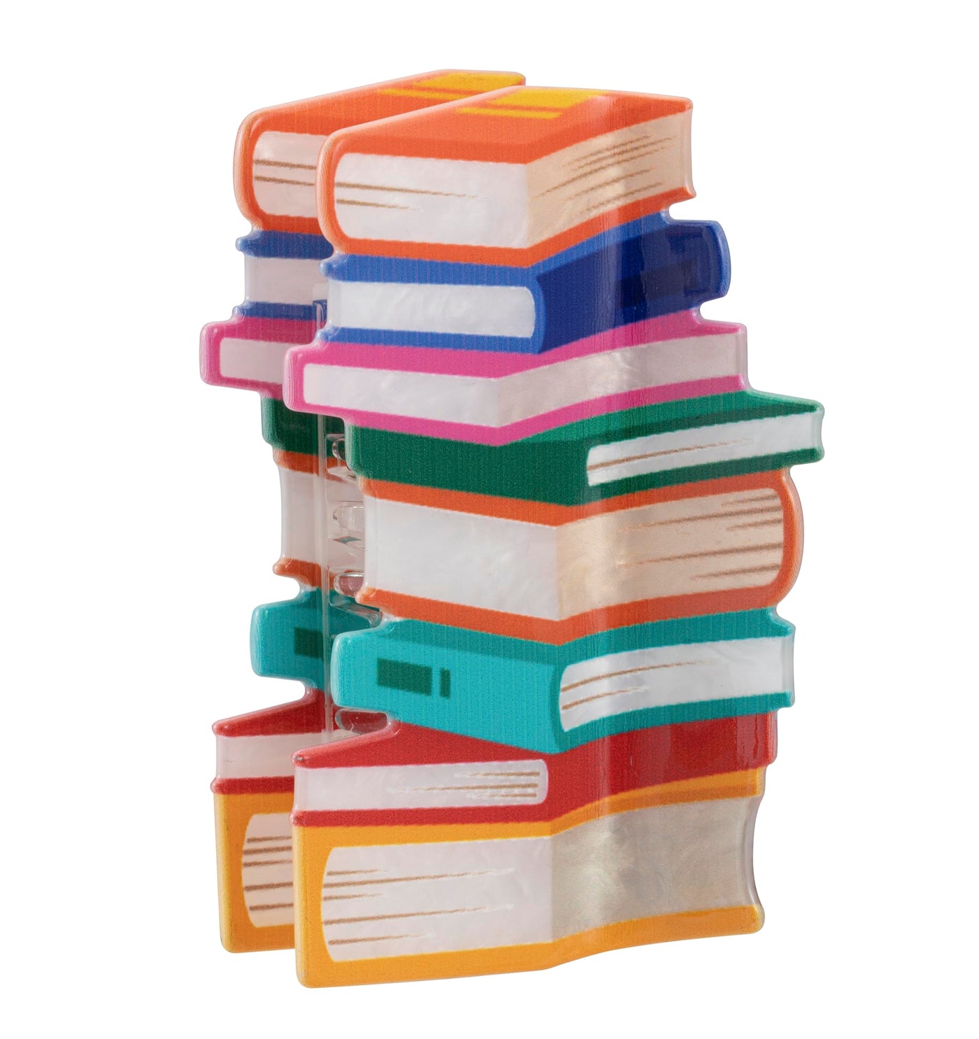 Stack of Books Claw Clip