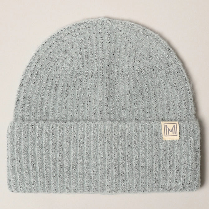 Soft Ribbed Knit Cuff Beanie