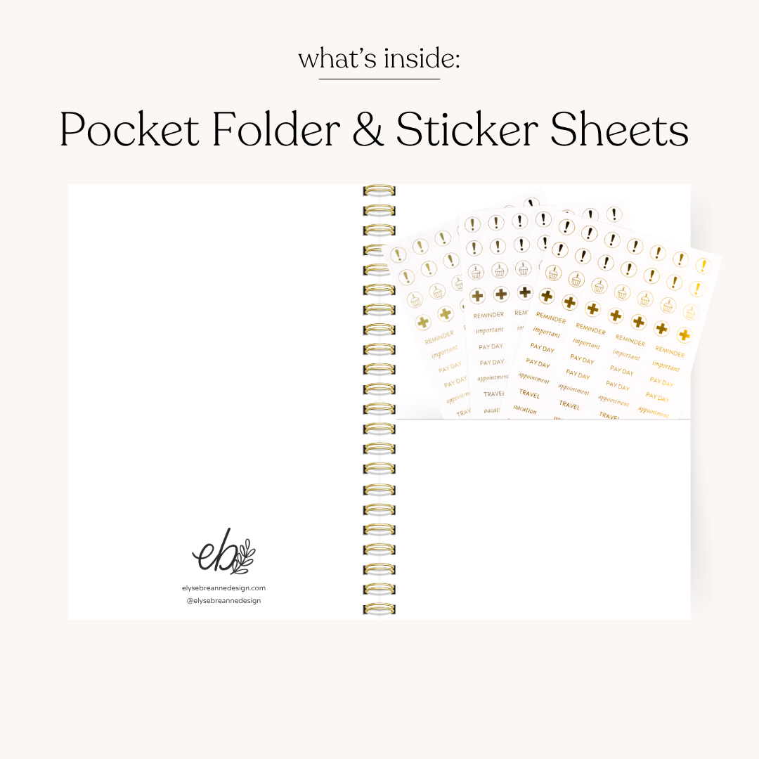 Undated Planner PREORDER SHIPS EARLY SEPTEMBER