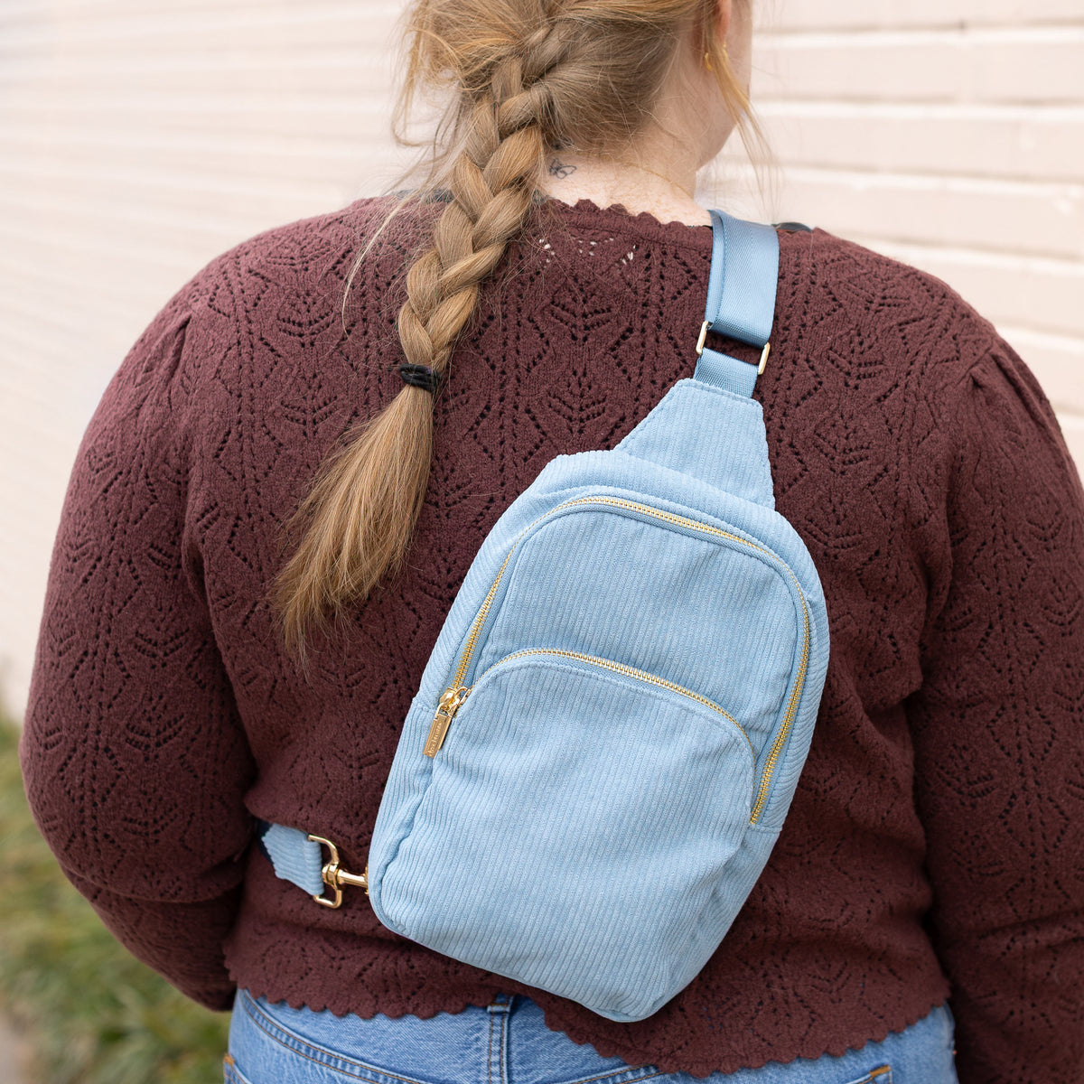 Corduroy Sling Bag