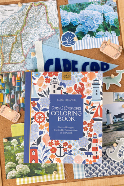 Coastal Americana Coloring Book PREORDER SHIPS EARLY JULY