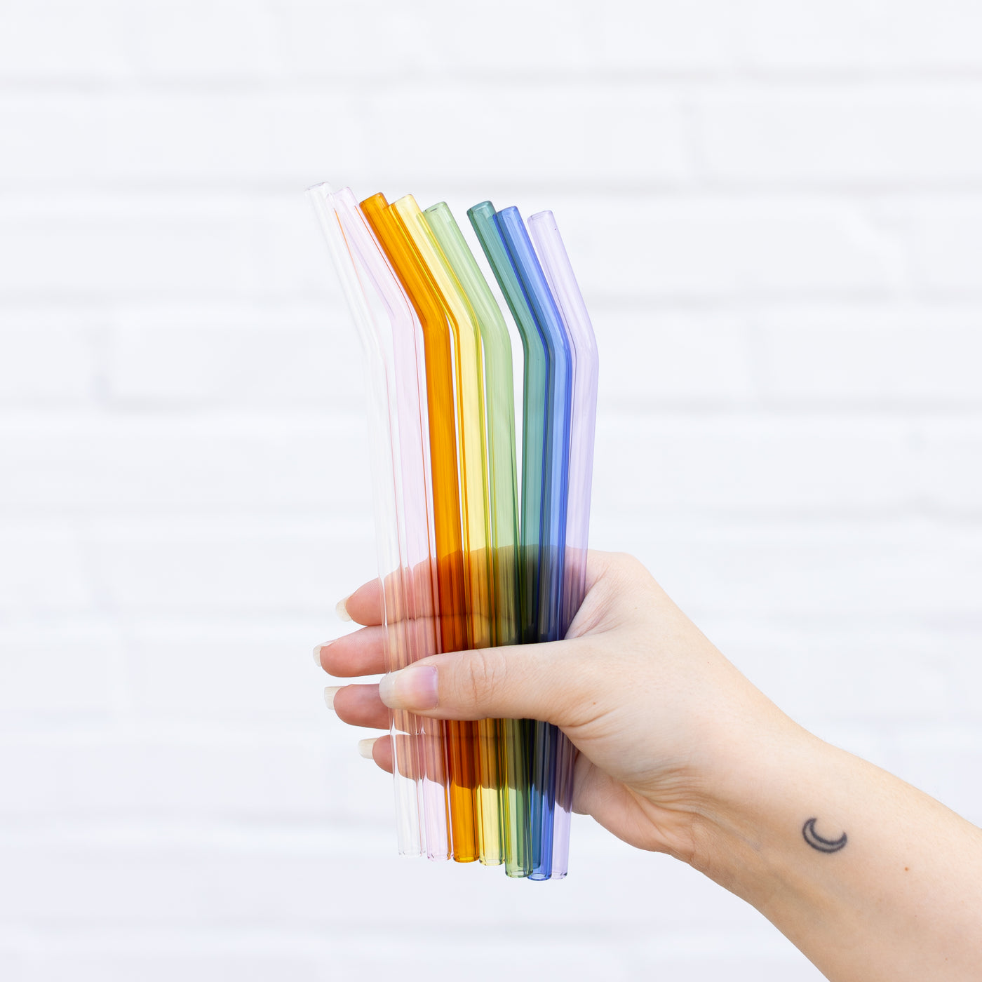 Colored Glass Straws