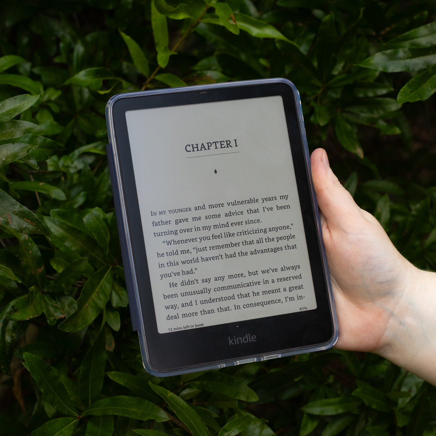 Clear Back Kindle Case