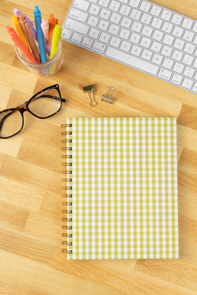Hardcover Spiral Notebook, 7x9"