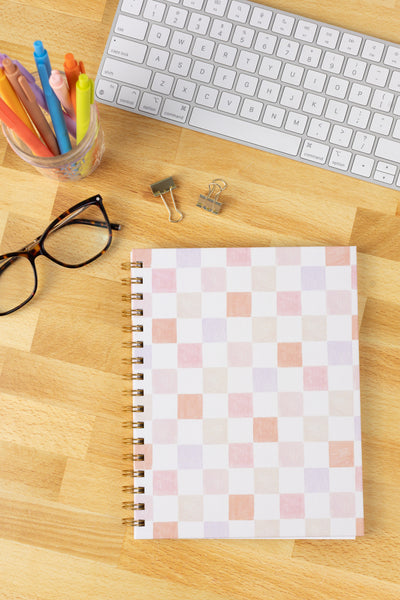 Hardcover Spiral Notebook, 7x9"