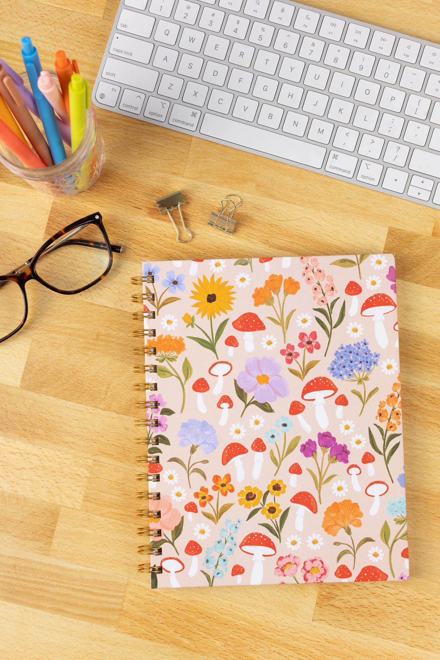 Hardcover Spiral Notebook, 7x9"