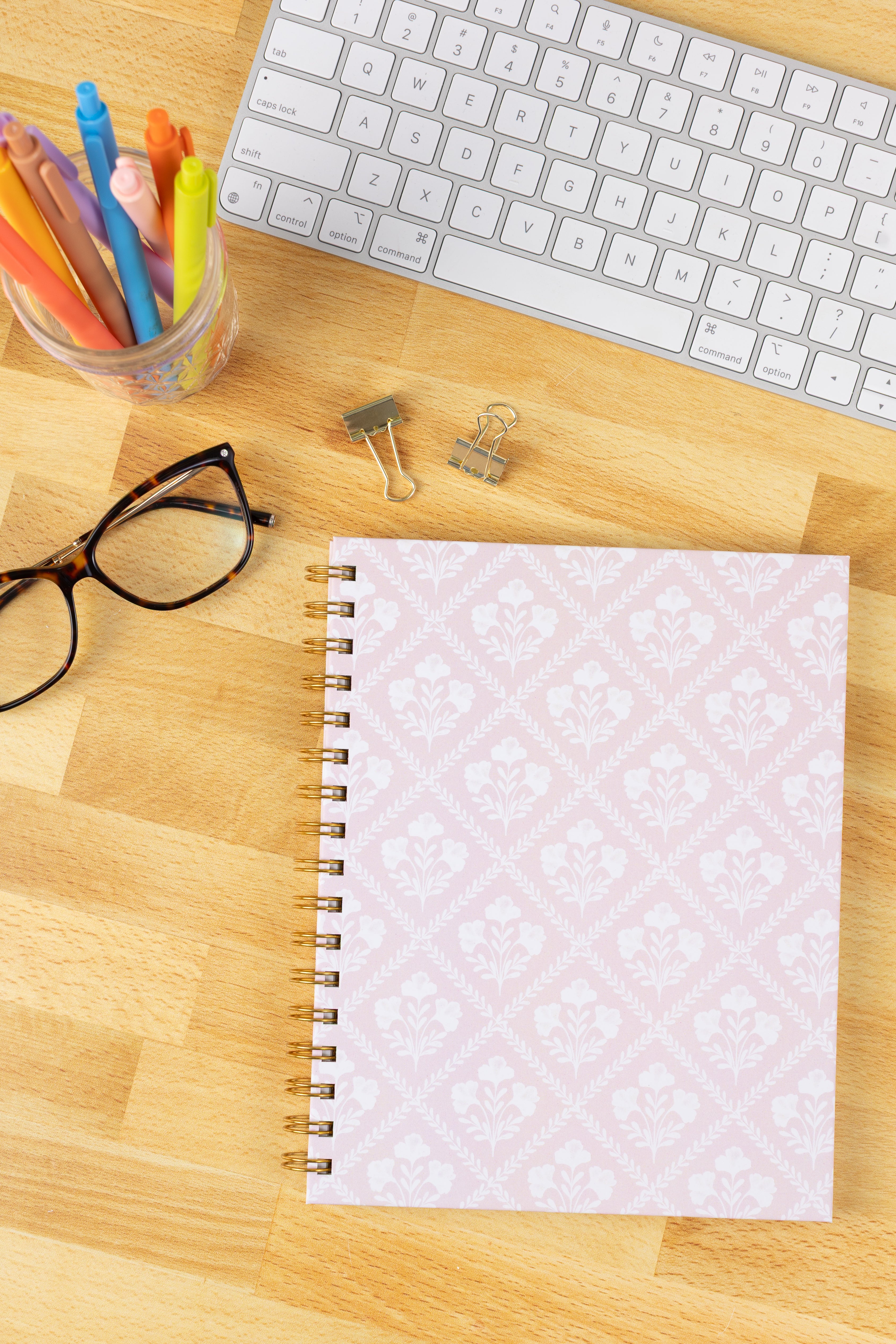 Hardcover Spiral Notebook, 7x9"