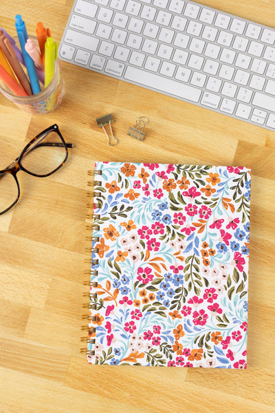 Hardcover Spiral Notebook, 7x9"