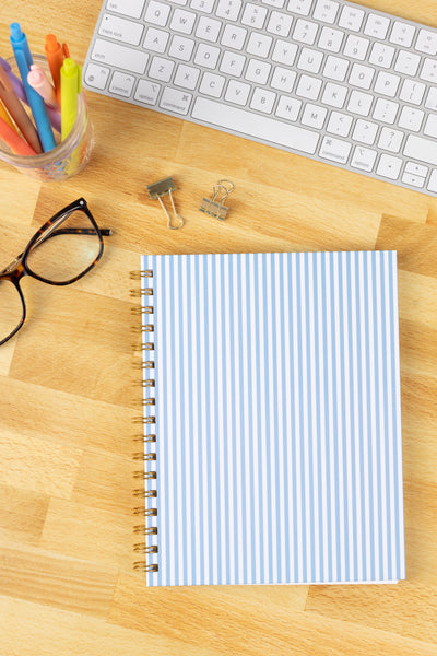 Hardcover Spiral Notebook, 7x9"