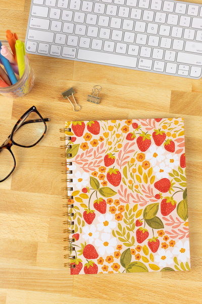 Hardcover Spiral Notebook, 7x9"