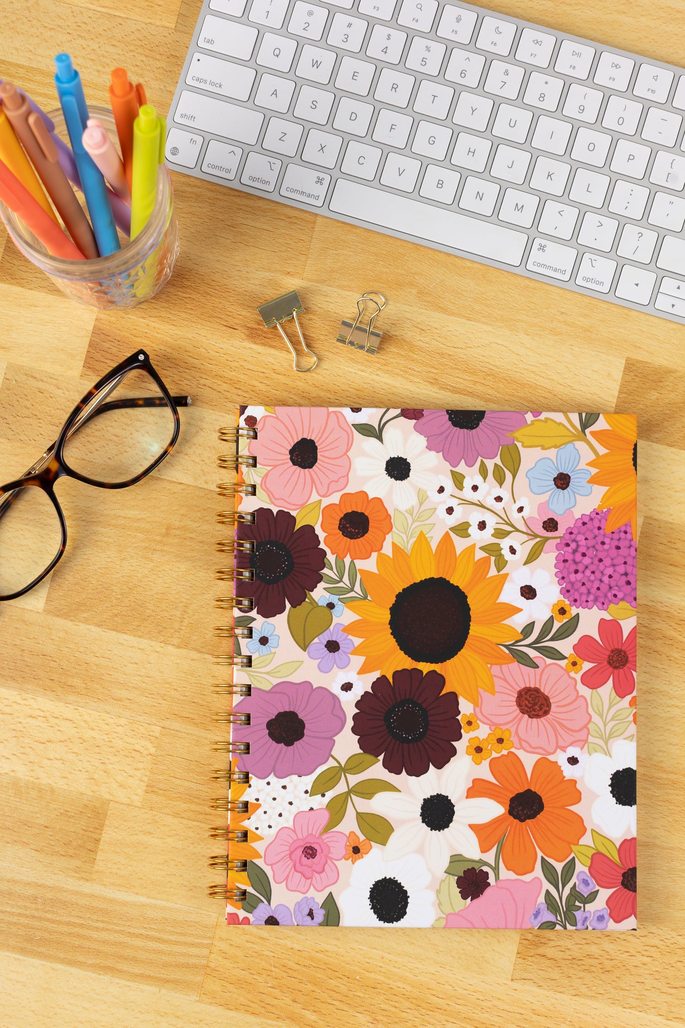 Hardcover Spiral Notebook, 7x9"