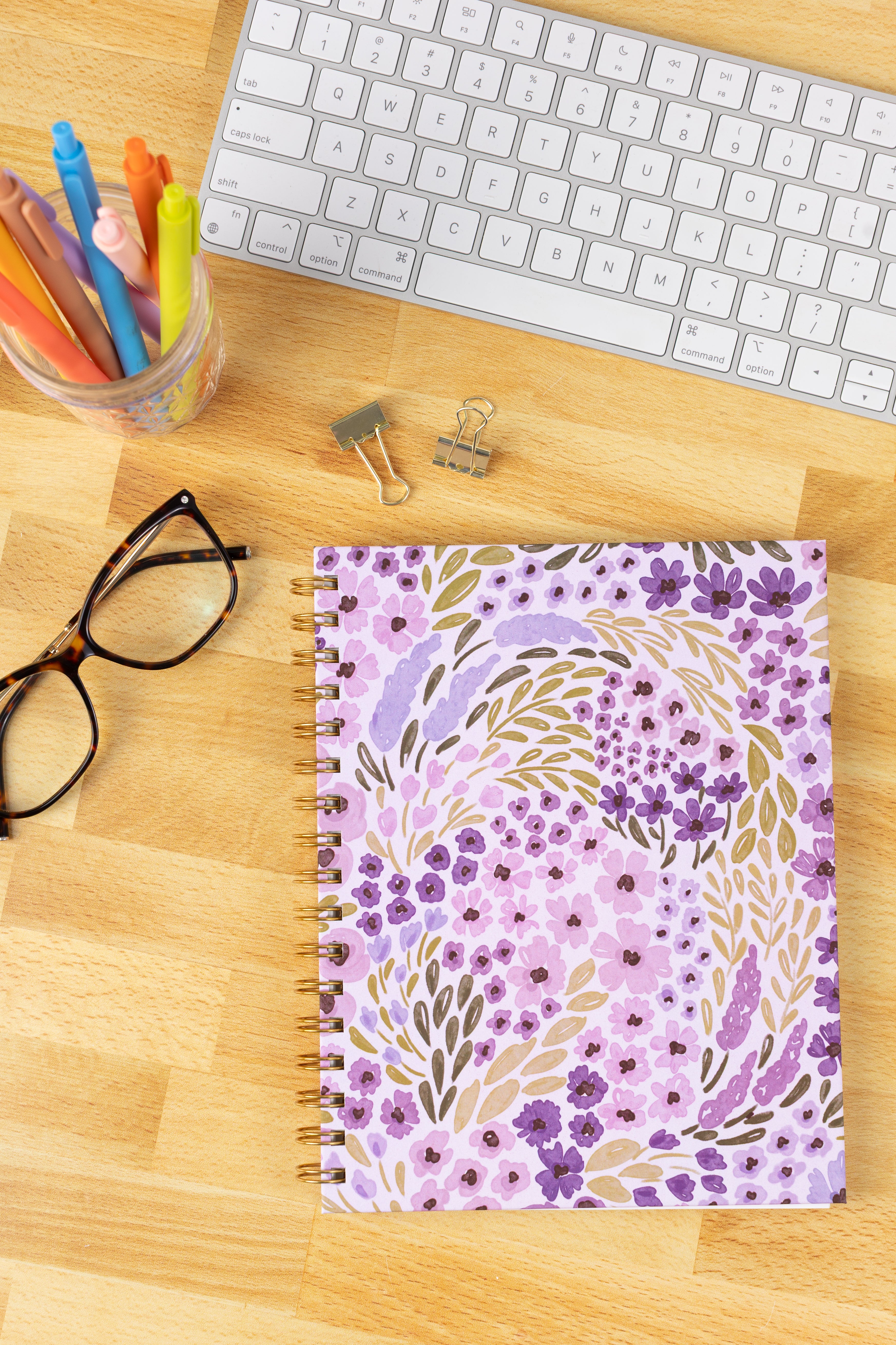 Hardcover Spiral Notebook, 7x9"