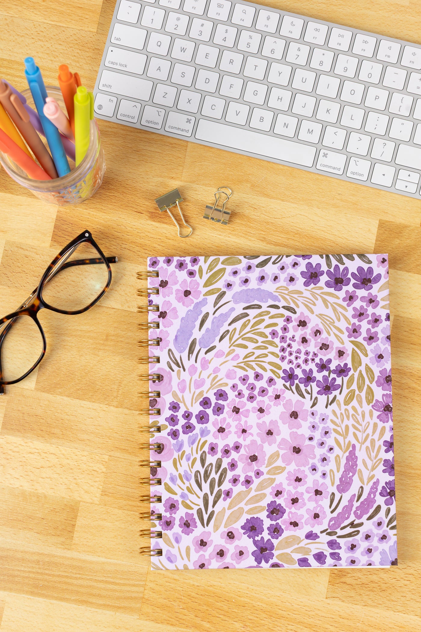 Hardcover Spiral Notebook, 7x9"