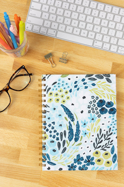 Hardcover Spiral Notebook, 7x9"