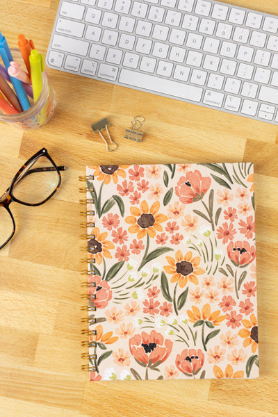 Hardcover Spiral Notebook, 7x9"