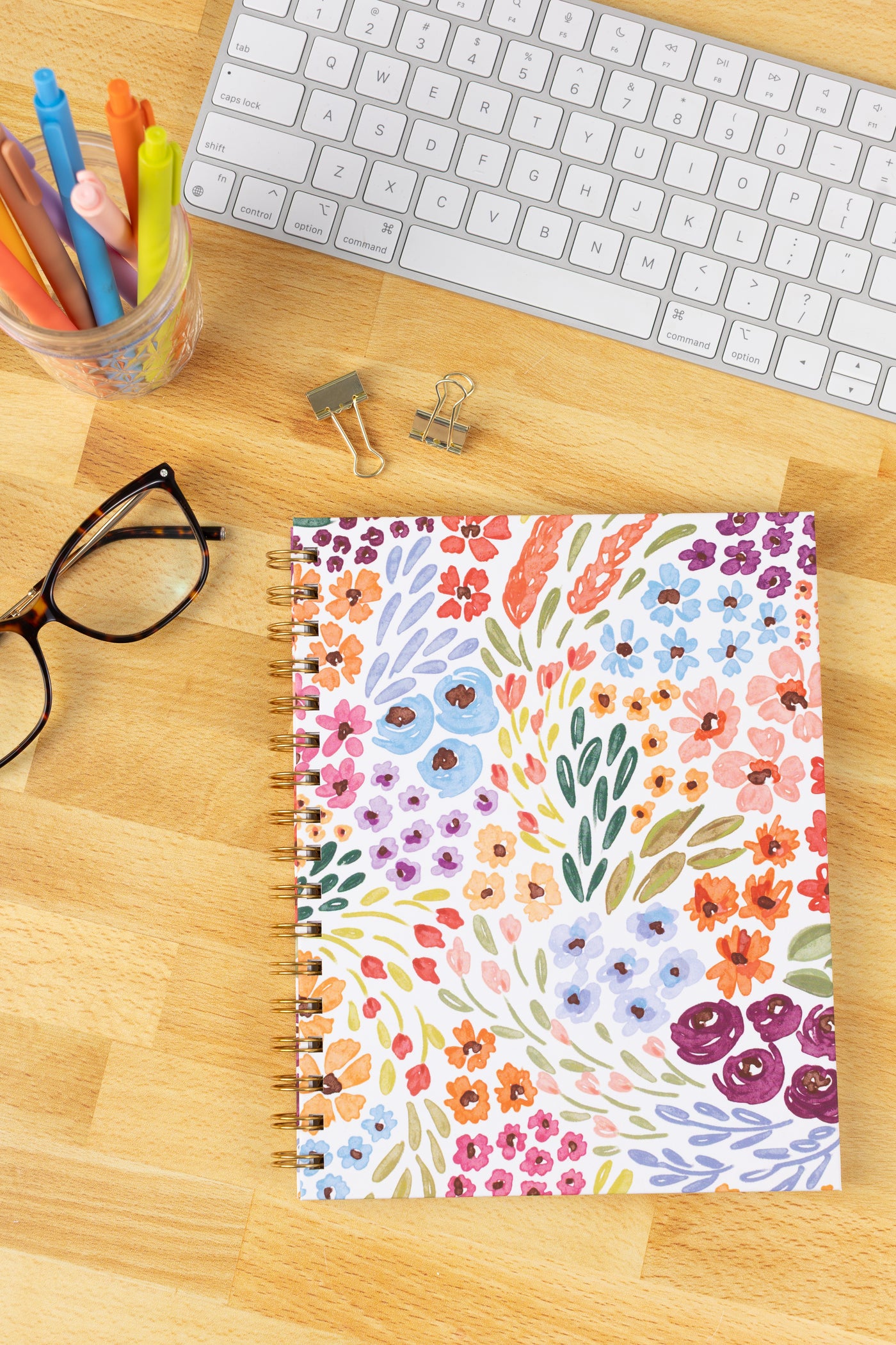 Hardcover Spiral Notebook, 7x9"