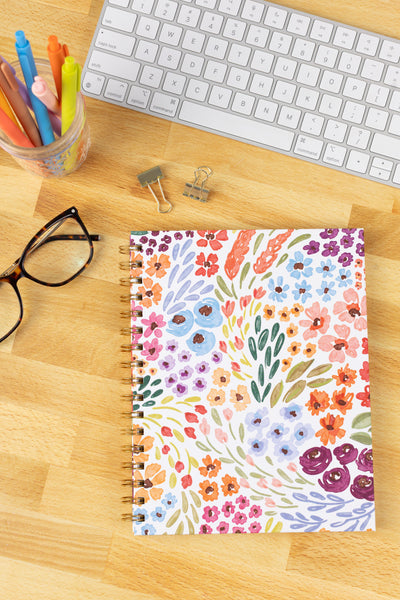 Hardcover Spiral Notebook, 7x9"
