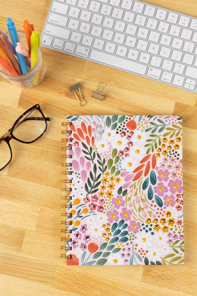 Hardcover Spiral Notebook, 7x9"