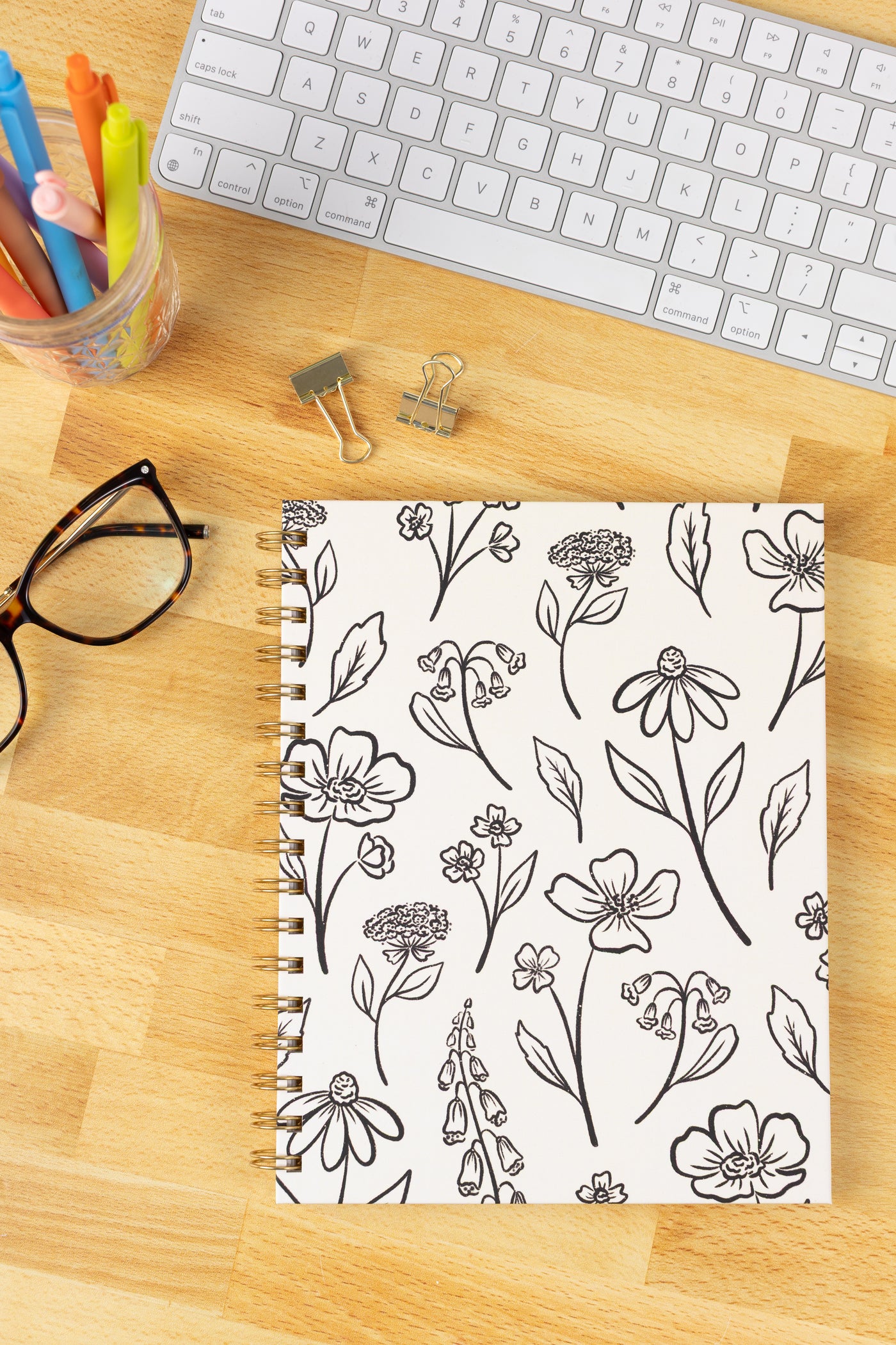 Hardcover Spiral Notebook, 7x9"