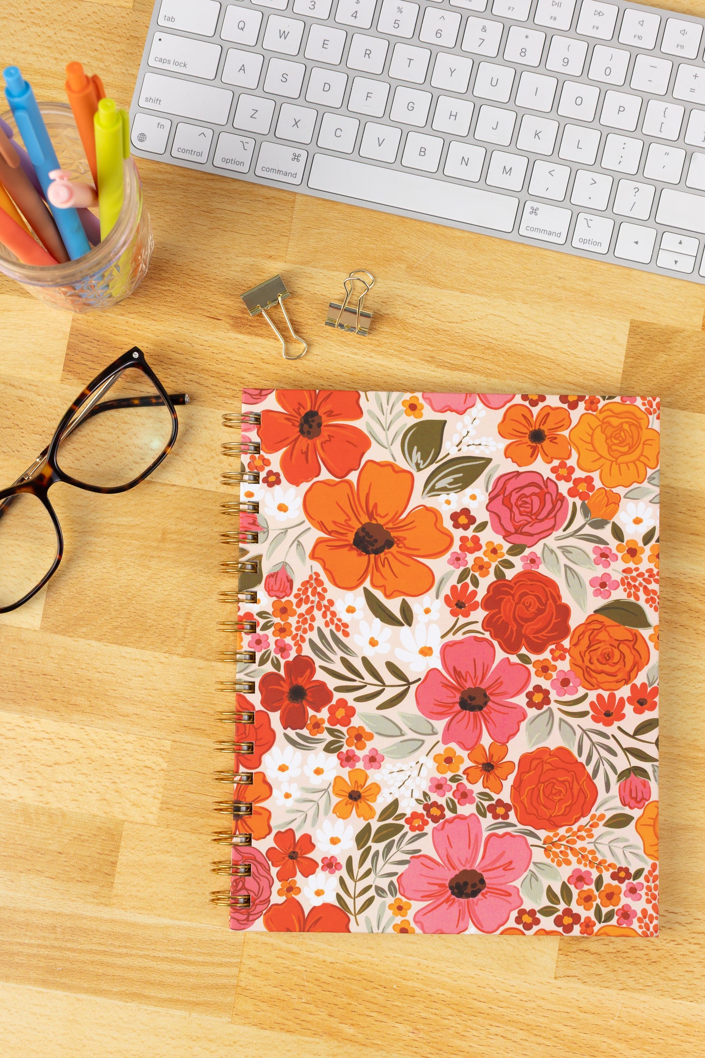 Hardcover Spiral Notebook, 7x9"