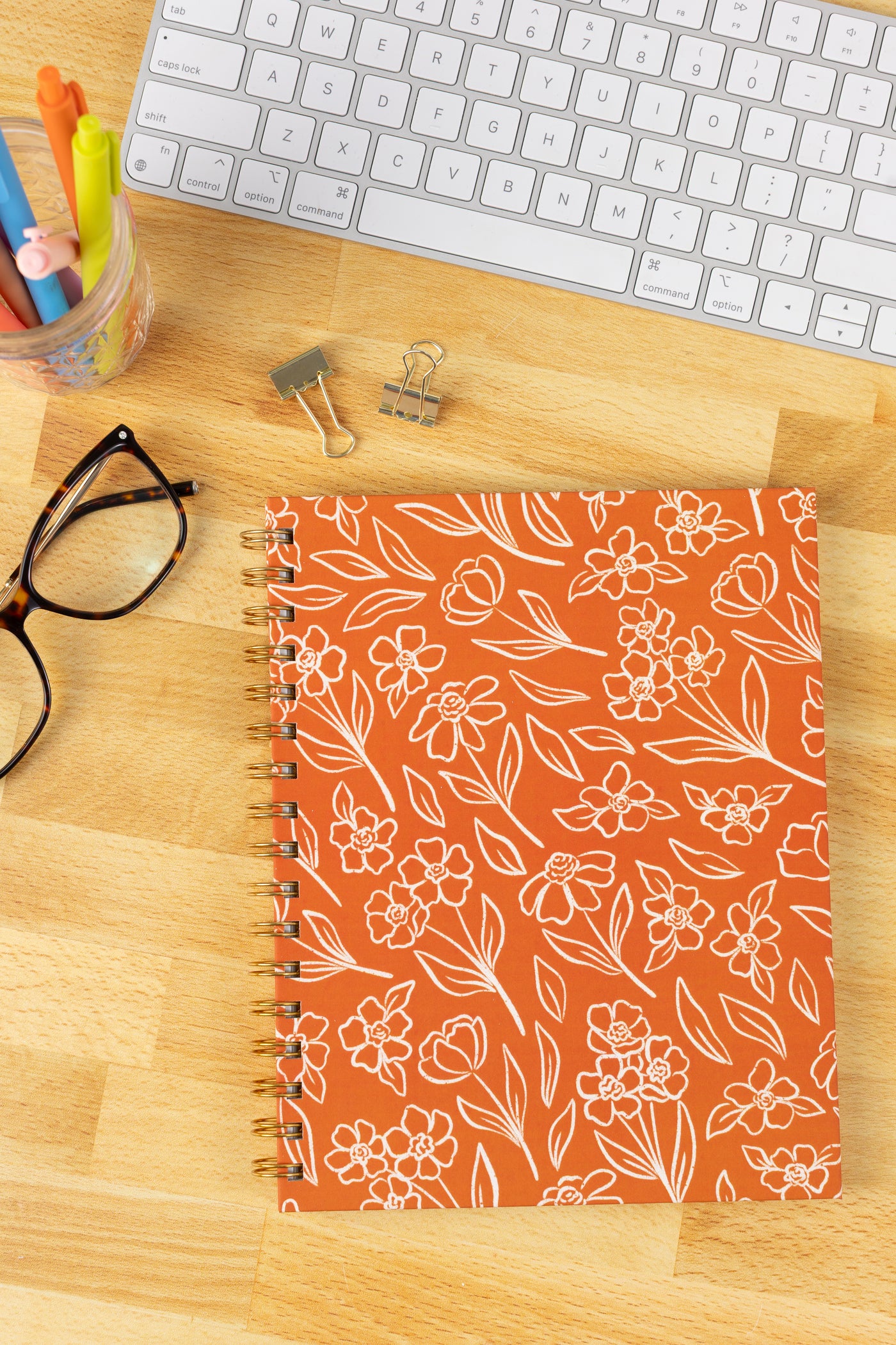 Hardcover Spiral Notebook, 7x9"