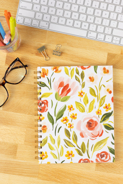 Hardcover Spiral Notebook, 7x9"
