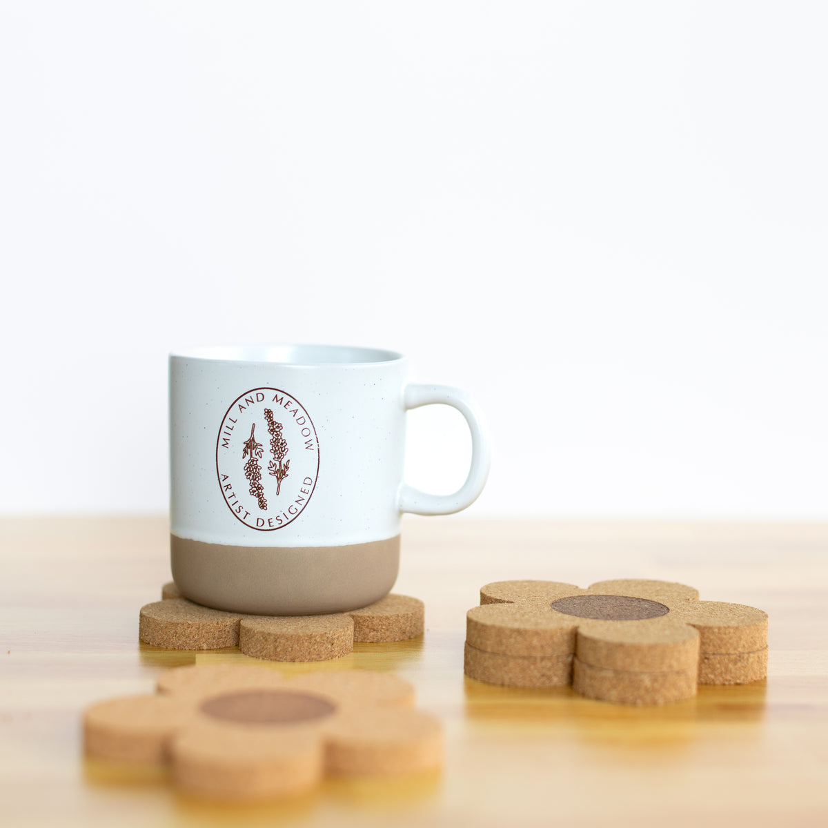 Pack of 4 Flower Coasters