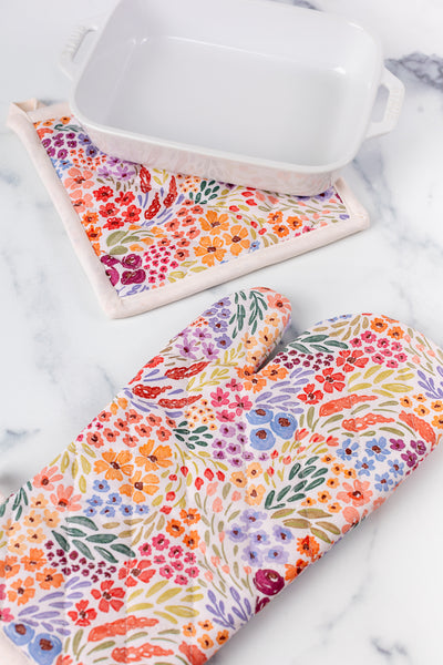 Oven Mitt + Pot Holder Set