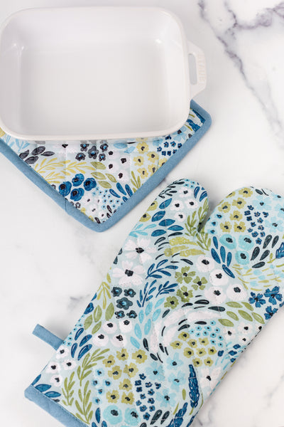 Oven Mitt + Pot Holder Set
