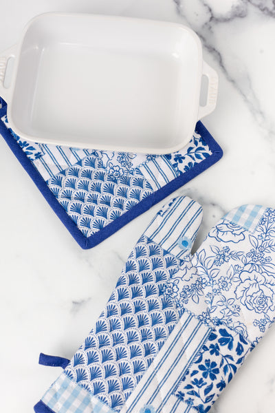 Oven Mitt + Pot Holder Set