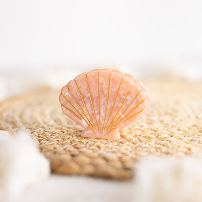 Coral Sea Shell Claw Clip