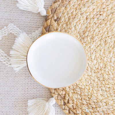 White Ring Dish