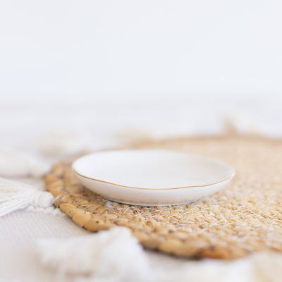 White Ring Dish