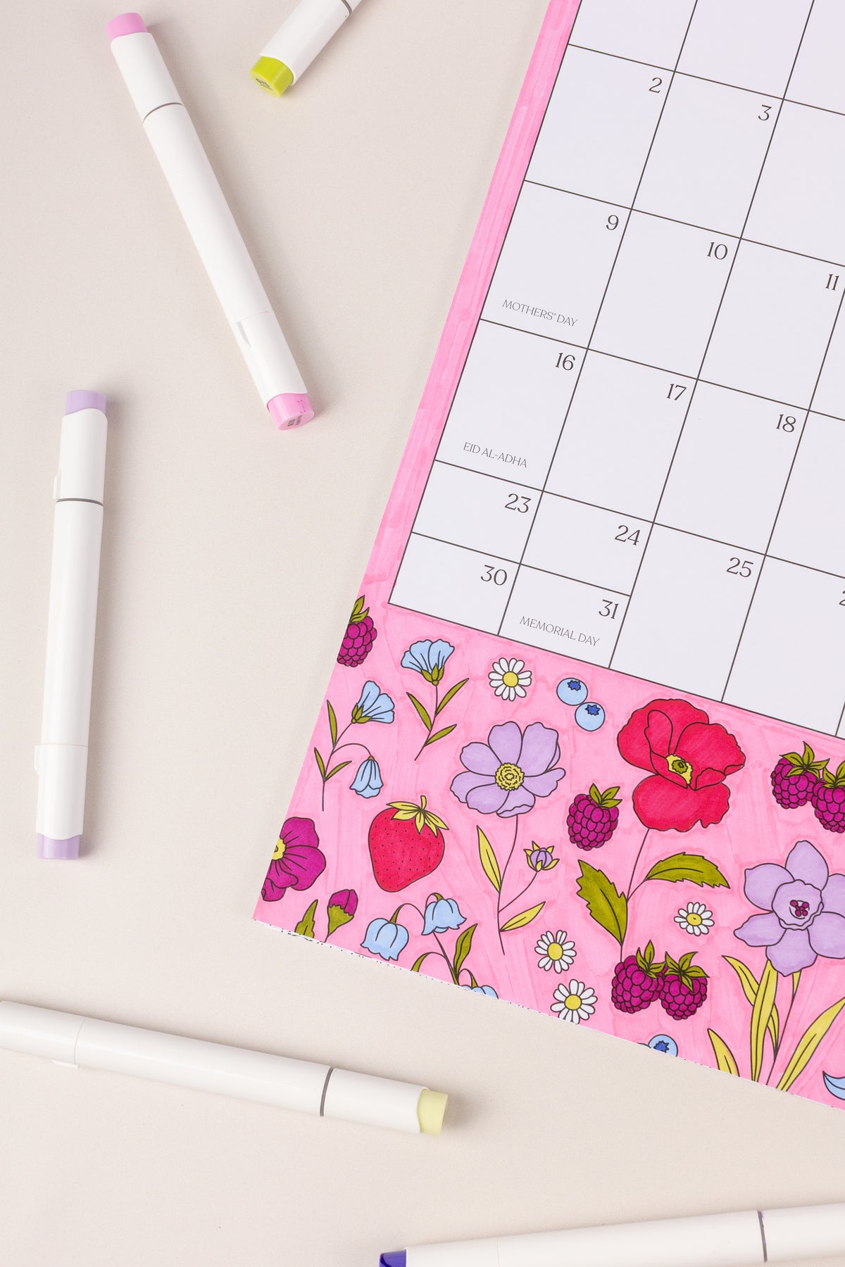 2027 Color-In Wall Calendar