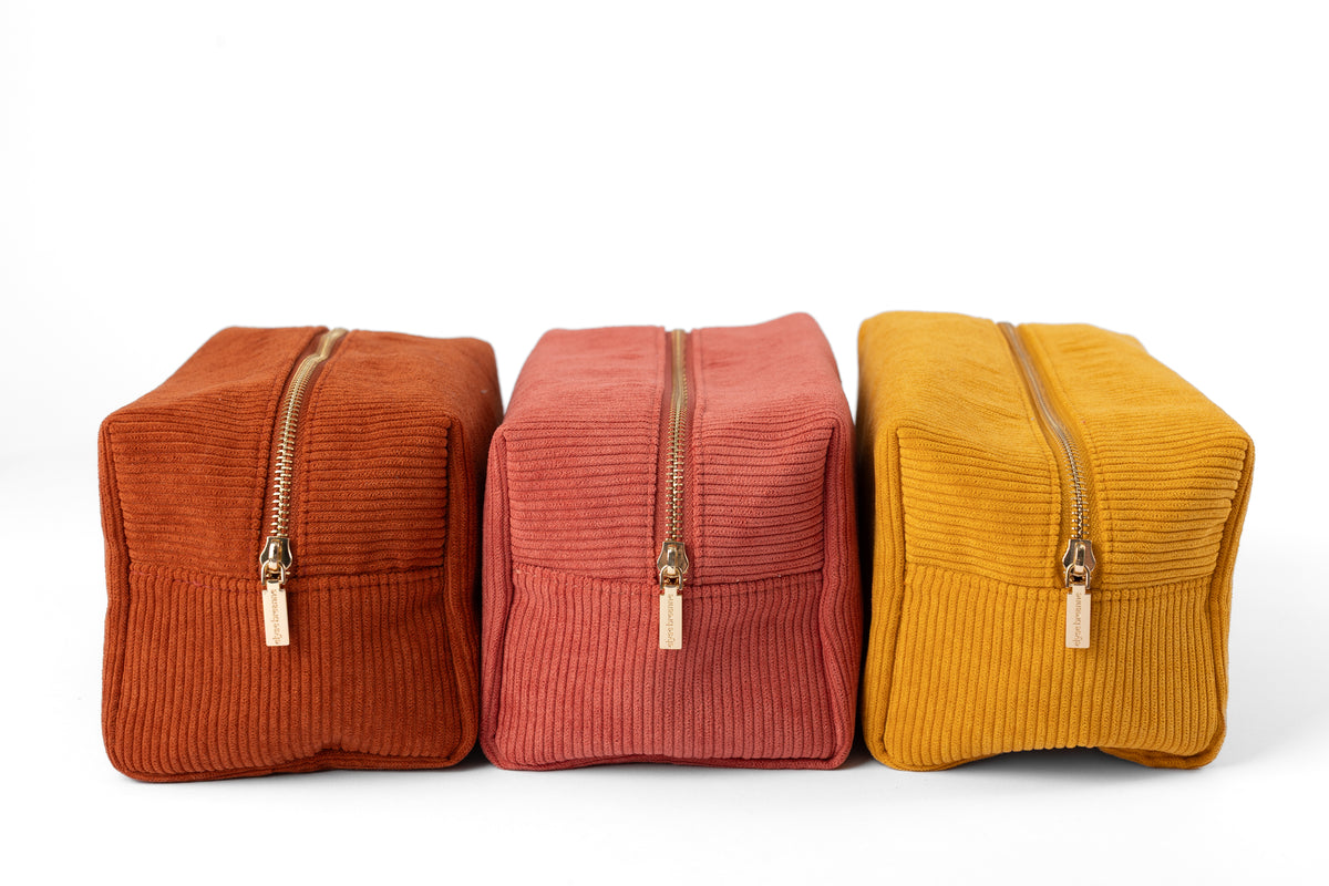 Corduroy Cosmetic Bag