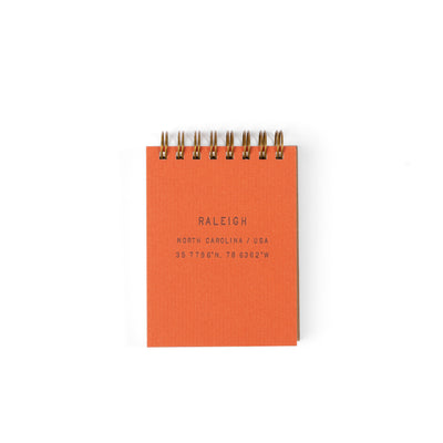 Raleigh NC Standard Type Mini Jotter Notebook