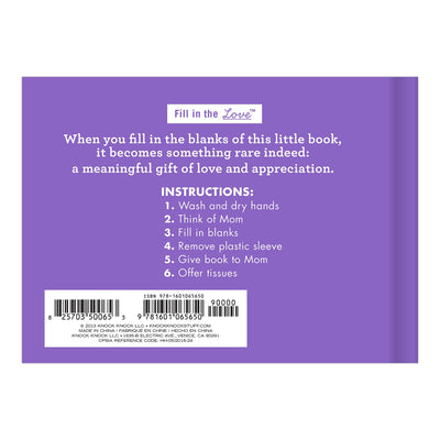 What I Love About Mom Fill in the Love® Book