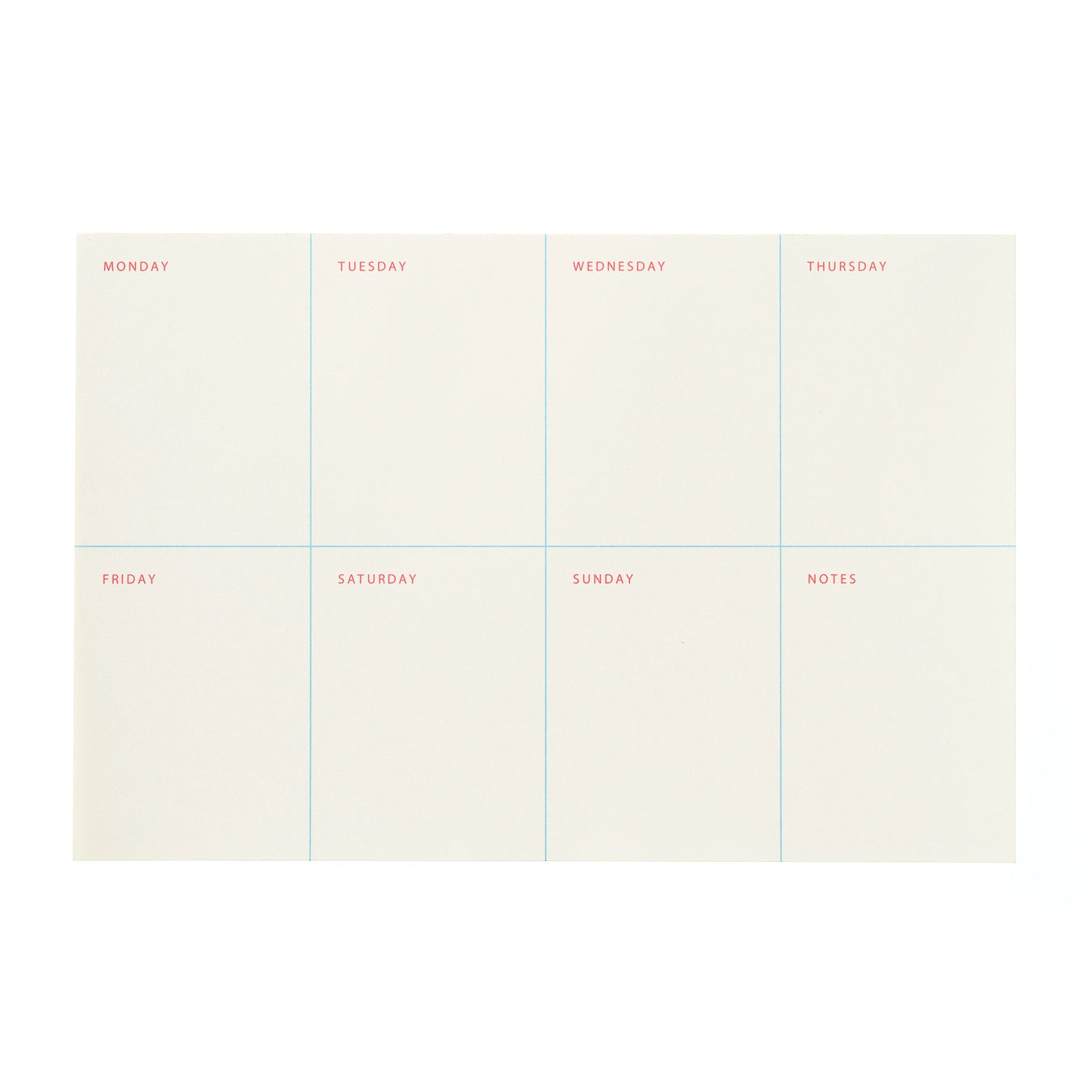 Weekly Notepad