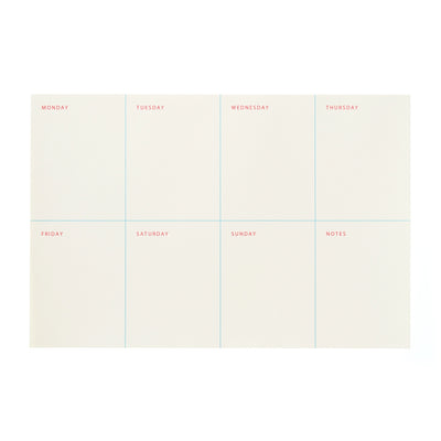 Weekly Notepad