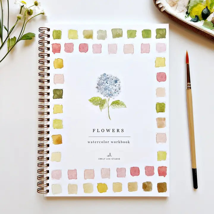 Flowers Watercolor Workbook