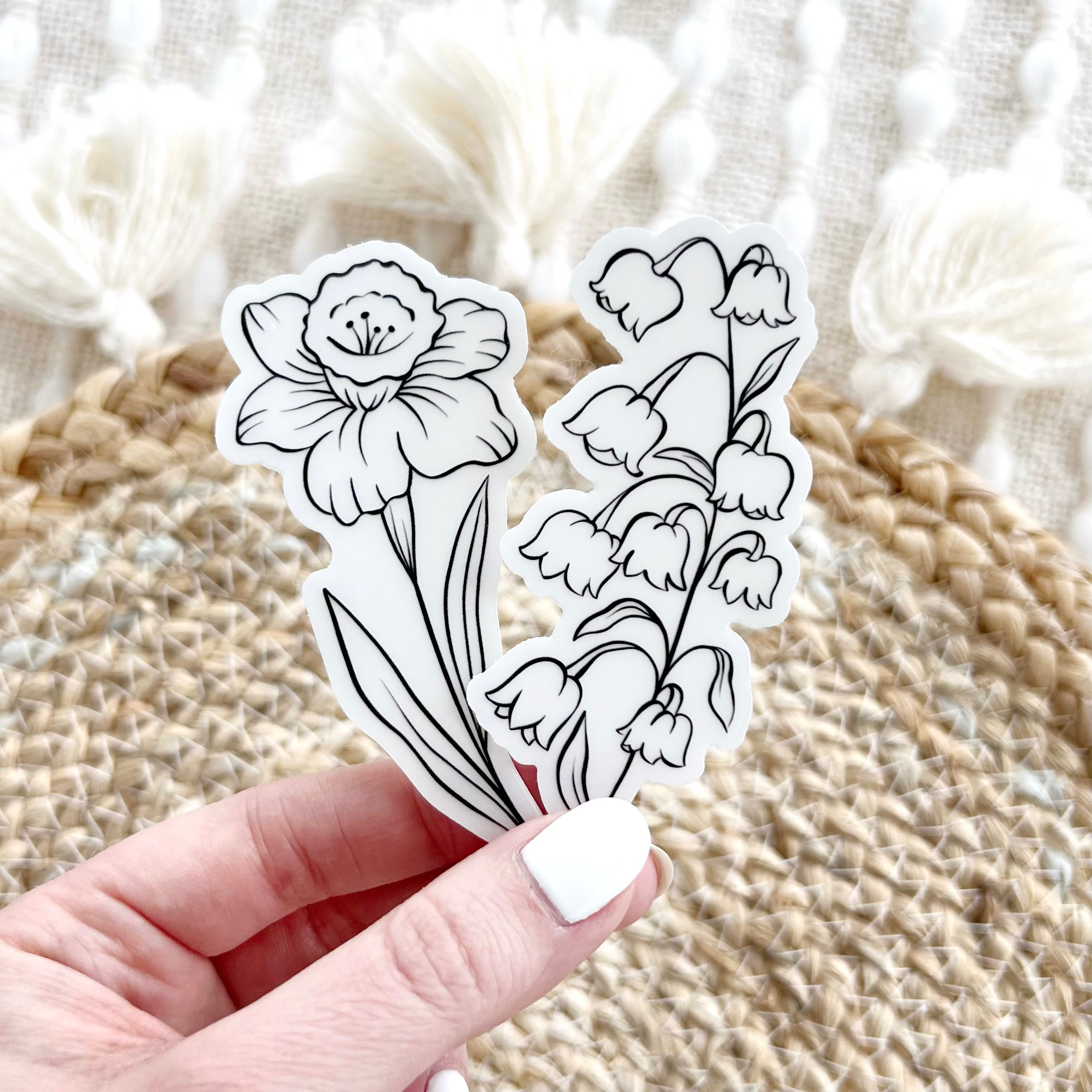 Clear Waterproof Vinyl Sticker, 1.9x3.25"