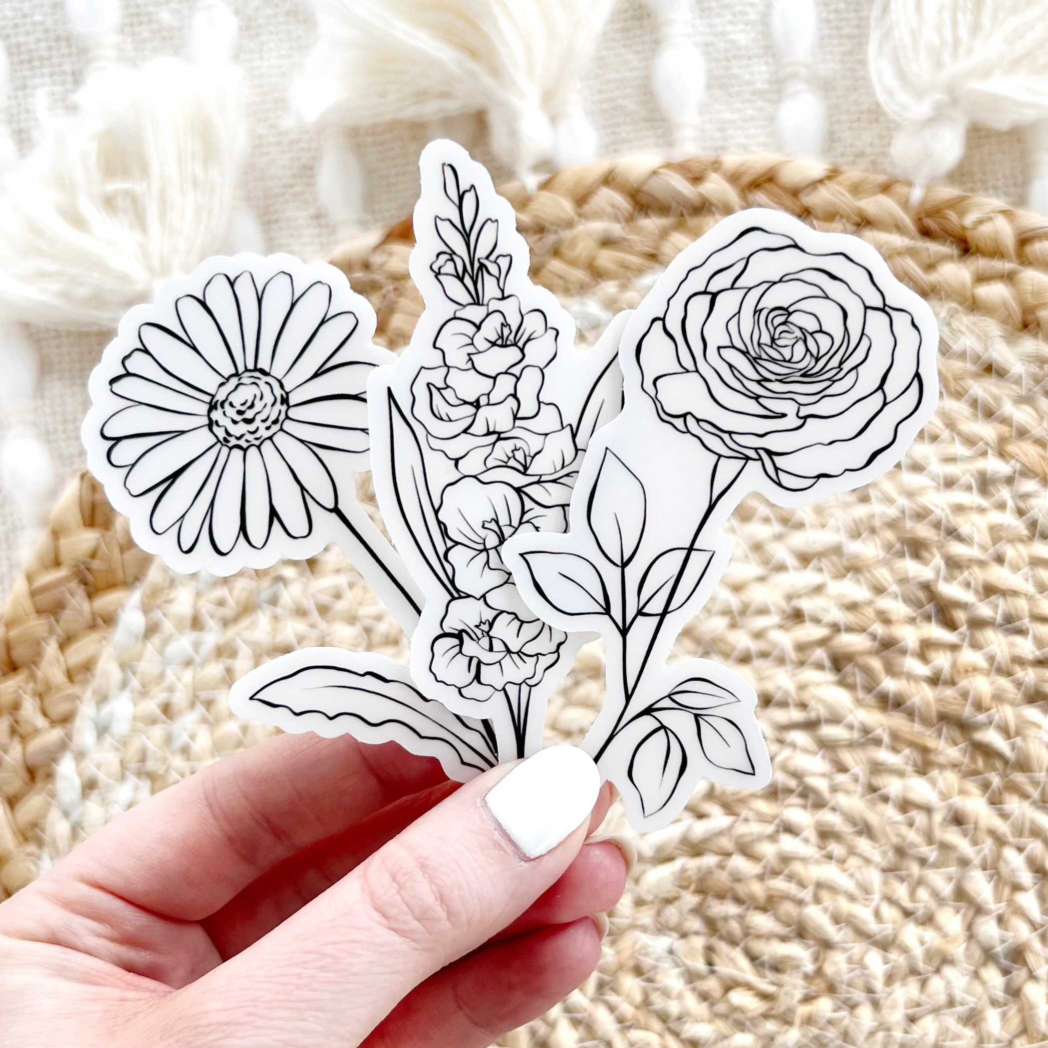 Clear Waterproof Vinyl Sticker, 2x3.5"