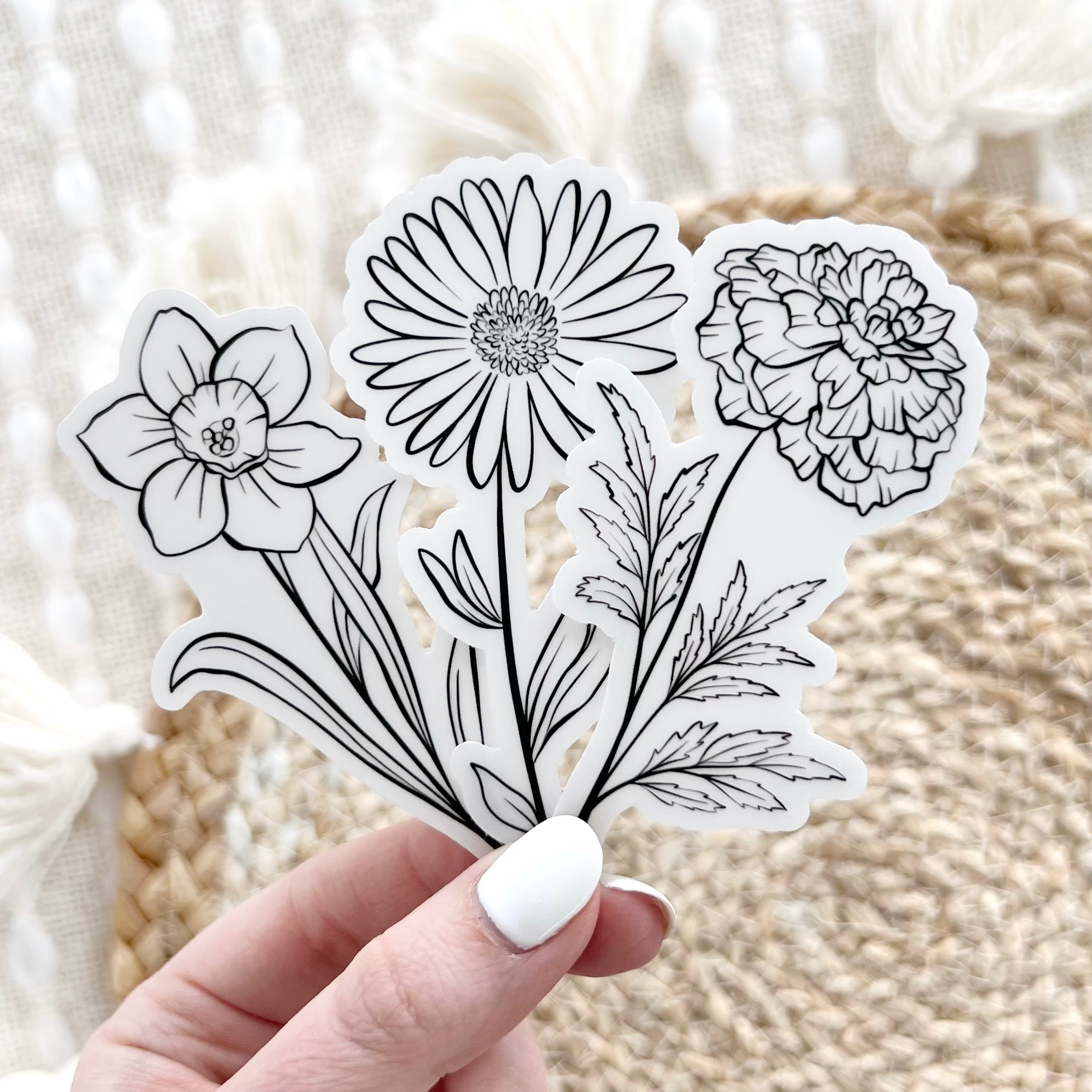 Clear Waterproof Vinyl Sticker, 1.8x3.5"