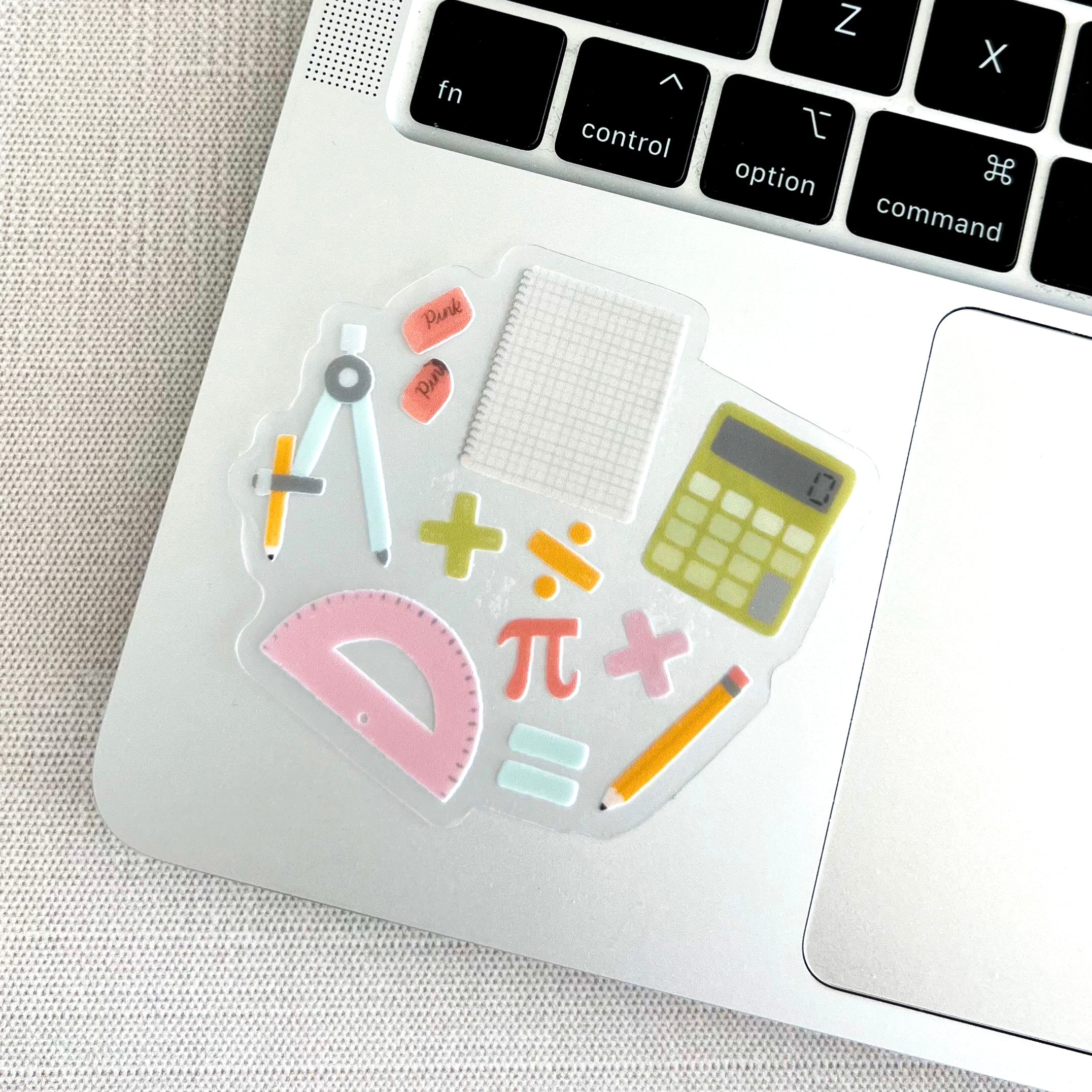 Clear Waterproof Vinyl Sticker, 3x3"