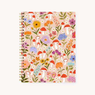 Hardcover Spiral Notebook, 7x9"