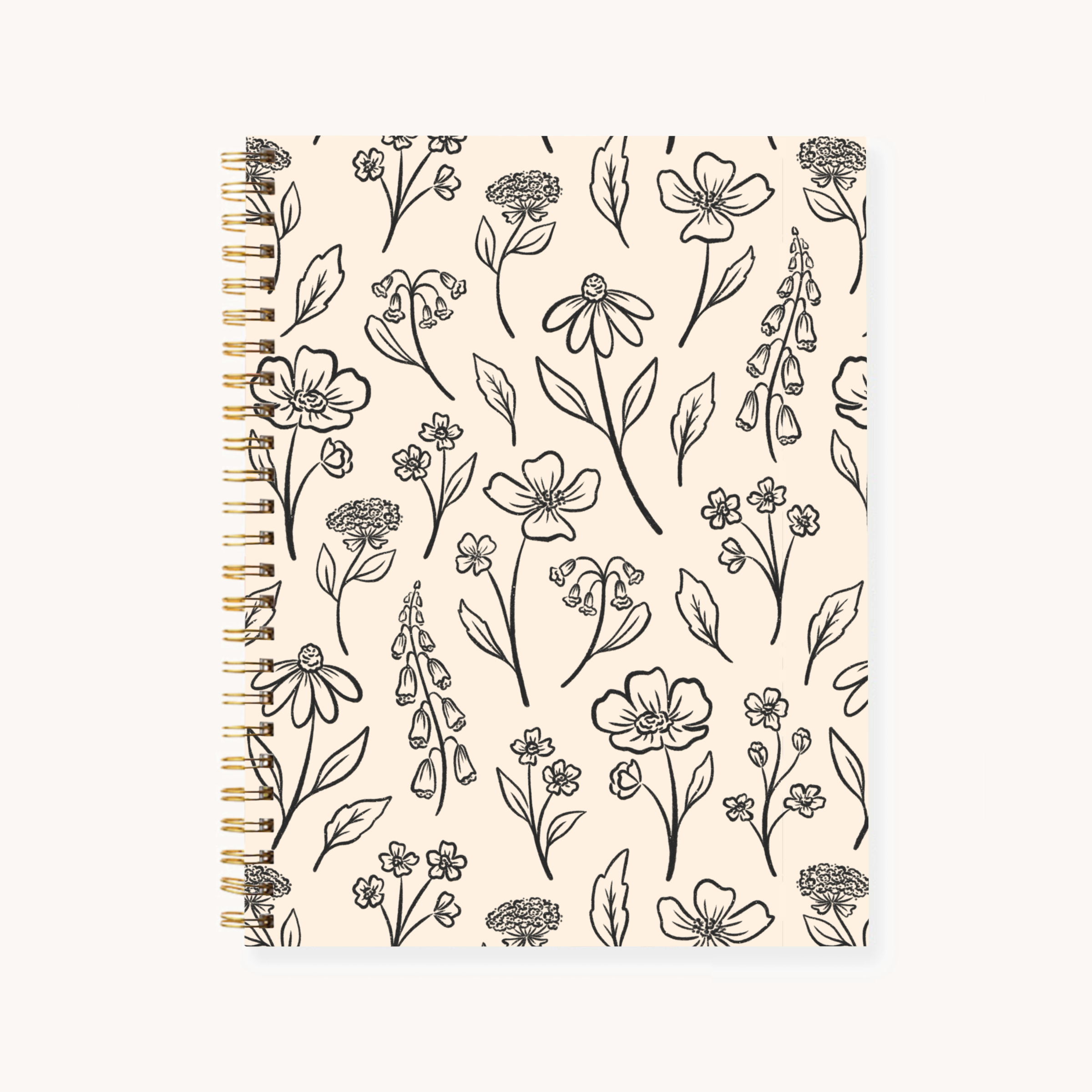 Hardcover Spiral Notebook, 7x9"