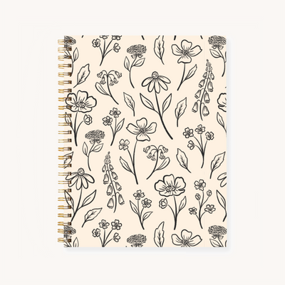 Hardcover Spiral Notebook, 7x9"