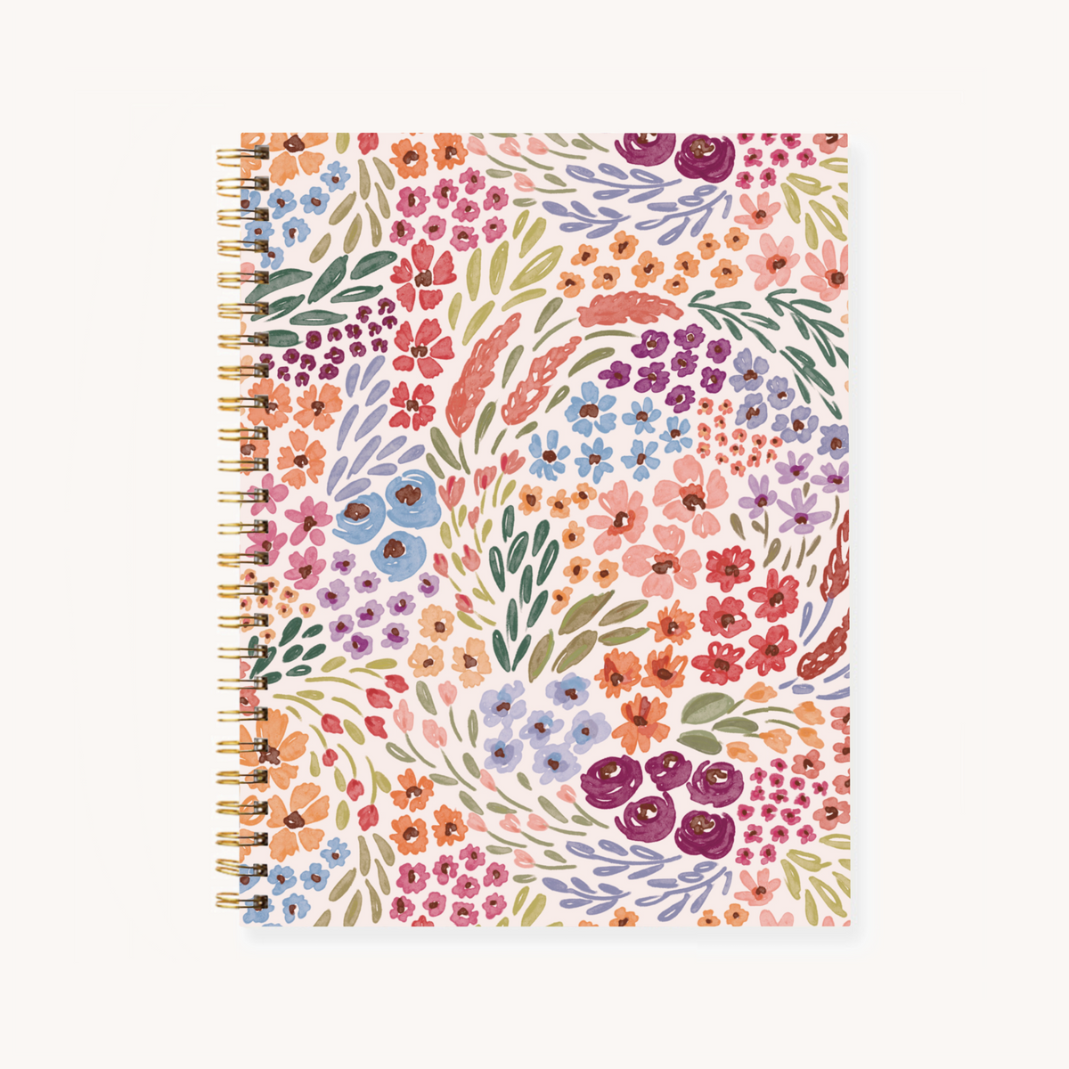 Hardcover Spiral Notebook, 7x9"