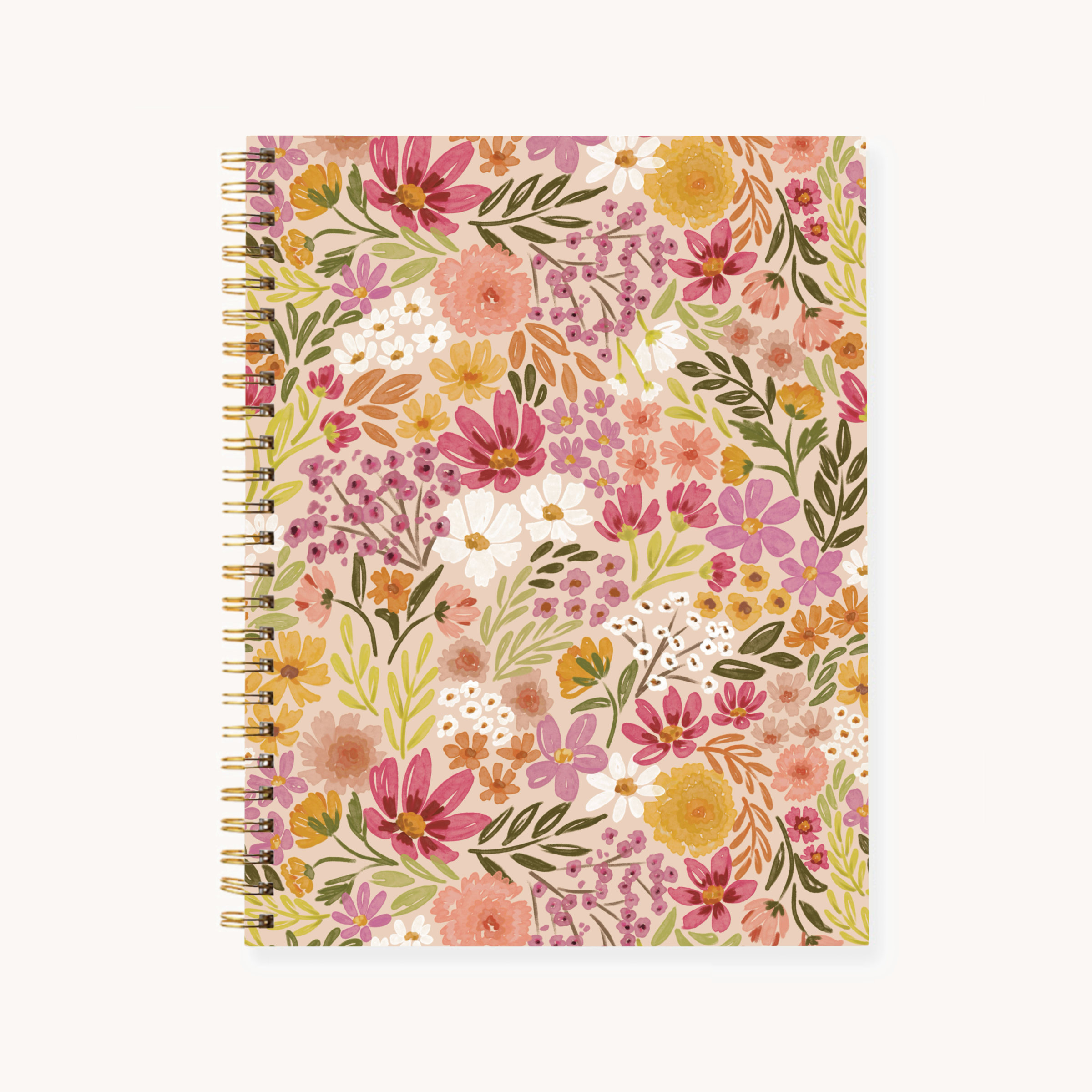 Hardcover Spiral Notebook, 7x9"