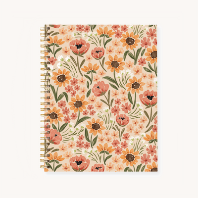 Hardcover Spiral Notebook, 7x9"